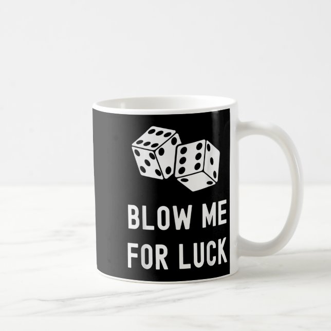 Glückspilz Funny Casino Glücksspiel Lucky Würfel Kaffeetasse (Rechts)