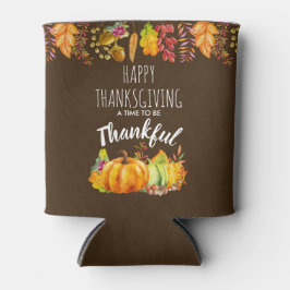 Glückspilze zum Erntedanken und Herbstblätter Dosenkühler