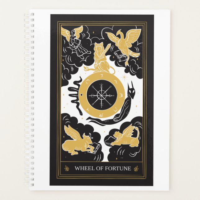 Glücksrad 12 Monate Planer (Vorderseite)