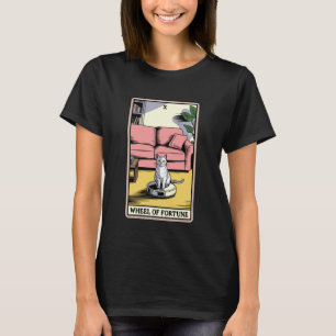 Glücksrad Roboter Staubsauger Lustige Tarot T-Shirt