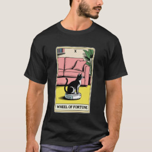 Glücksrad Roboter Staubsauger Lustiges Tarot  T-Shirt