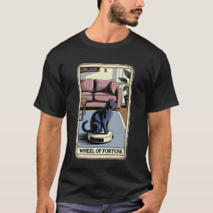 Glücksrad Roboter Staubsauger Lustiges Tarot  T-Shirt