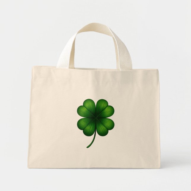 Glücksschleifen-St.-Patricks-Day-Tasche Mini Stoffbeutel (Vorne)