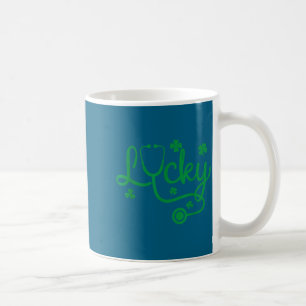 Glücksschleifen-Stethoskop, St. Patrick's Day Kran Kaffeetasse