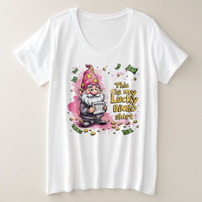 Glücksshirt Große Größe T-Shirt (Design vorne)