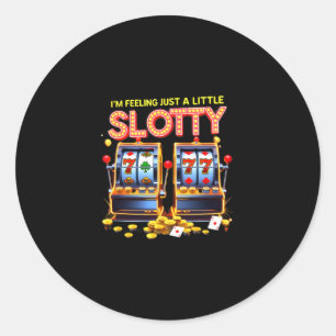 Glücksspiel-Liebhaber Glücks-Slot-Maschine Casino Runder Aufkleber
