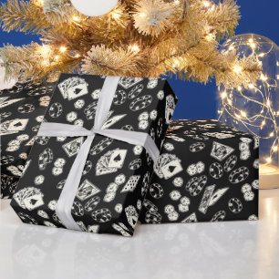 Glücksspiel Poker Straight Flush Karten Würfel Geschenkpapier