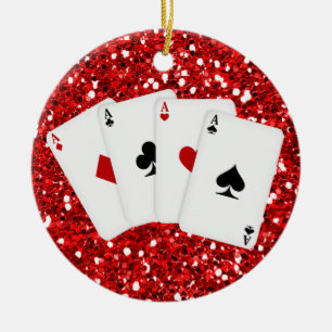 Glücksspiel - Vegas Keramik Ornament