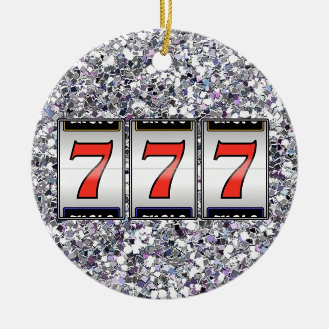 Glücksspiel - Vegas Keramik Ornament (Vorne)