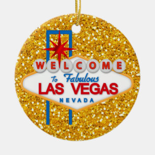Glücksspiel - Vegas Keramikornament
