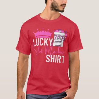 Glücksspielautomat Frauen Casino VNeck fr T-Shirt