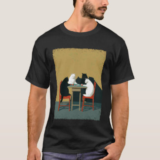 Glücksspielkatzen spielen Poker T-Shirt