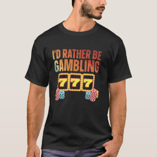 Glücksspielkunst für Männer Frauen Kasino-Spieler  T-Shirt