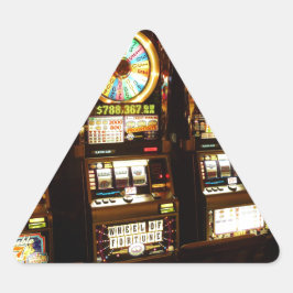 Glücksspielmaschine ein bewaffnetes Bandit-Geld La Dreieckiger Aufkleber