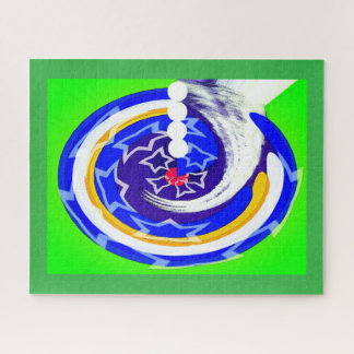 Glückssterne Weihnachtskunst Puzzle