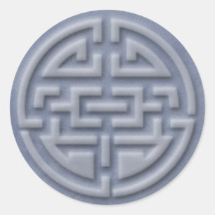 Glückssymbol Runder Aufkleber