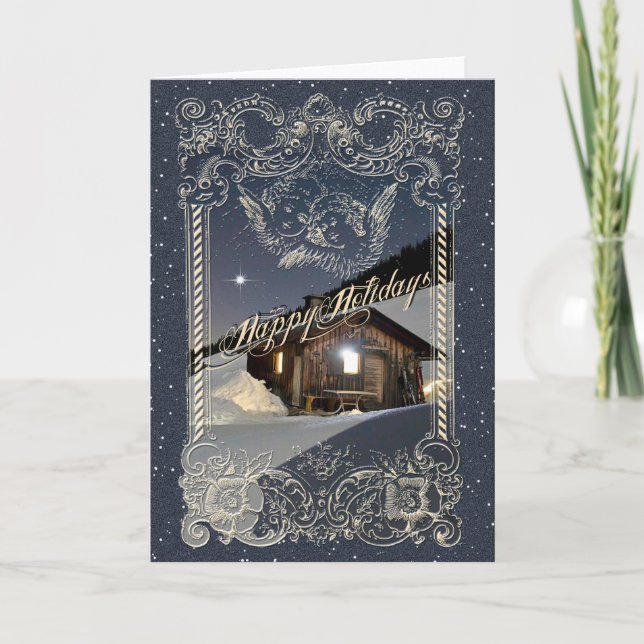 GLÜCKSURLAUB - Grußkarte Feiertagskarte (Vorderseite)