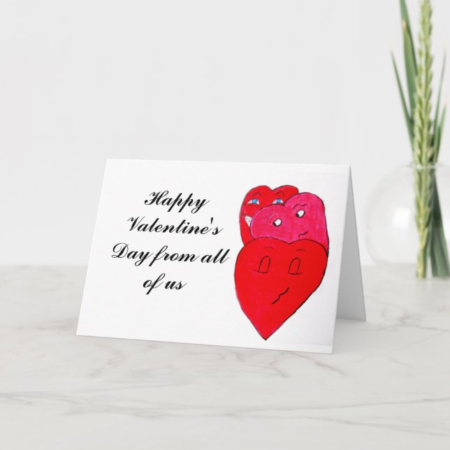 GLÜCKSWERTE TAG VON UNS ALLE KARTE (Vorderseite)