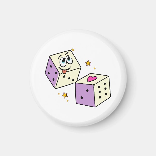 Glückswürfel Magnet (Vorne)