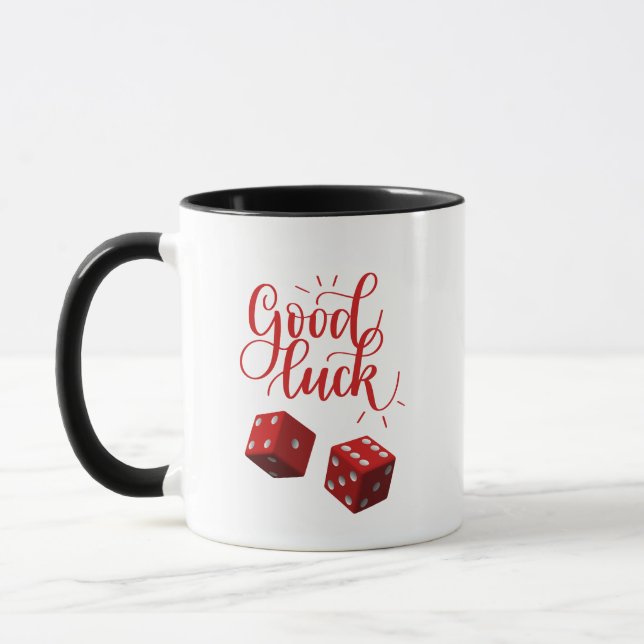 Glückswürfel Tasse (Links)