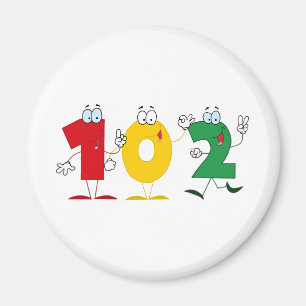 Glückszahl 102 magnet