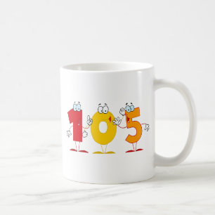 Glückszahl 105 tasse