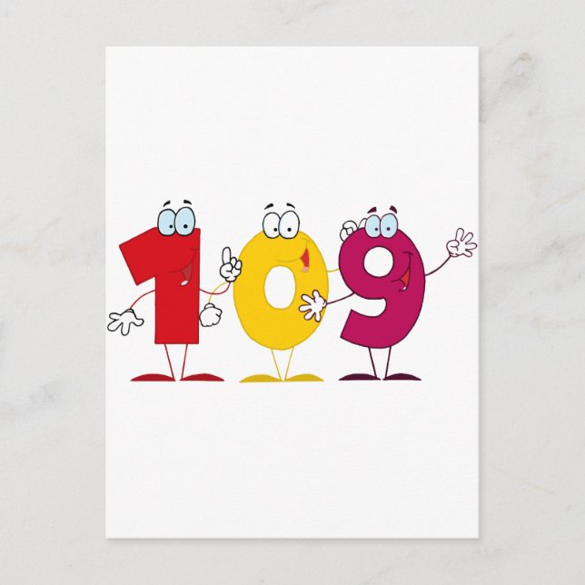 Glückszahl 109 postkarte (Vorderseite)