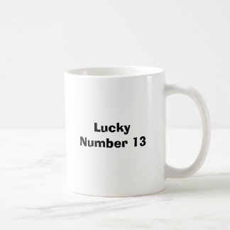 Glückszahl 13 tasse