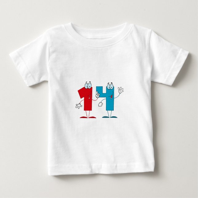 Glückszahl 14 baby t-shirt (Vorderseite)