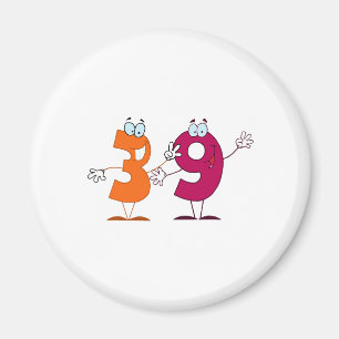 Glückszahl 39 magnet