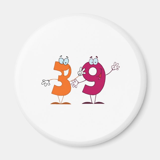 Glückszahl 39 magnet (Vorne)