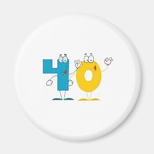 Glückszahl 40 magnet