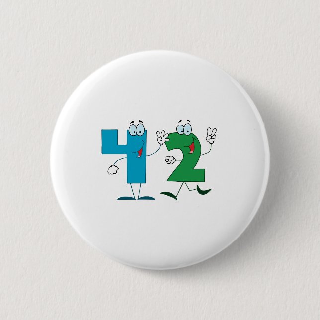 Glückszahl 42 button (Vorderseite)