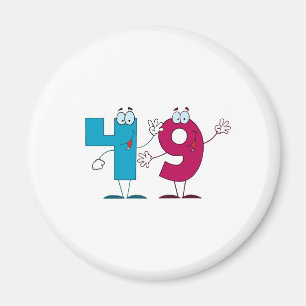 Glückszahl 49 magnet