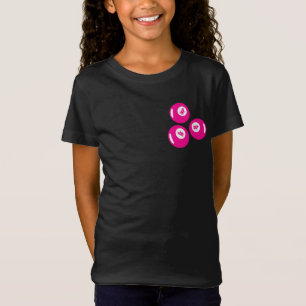 Glückszahl 4 rosa Bälle T-Shirt