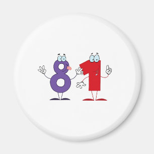 Glückszahl 81 magnet