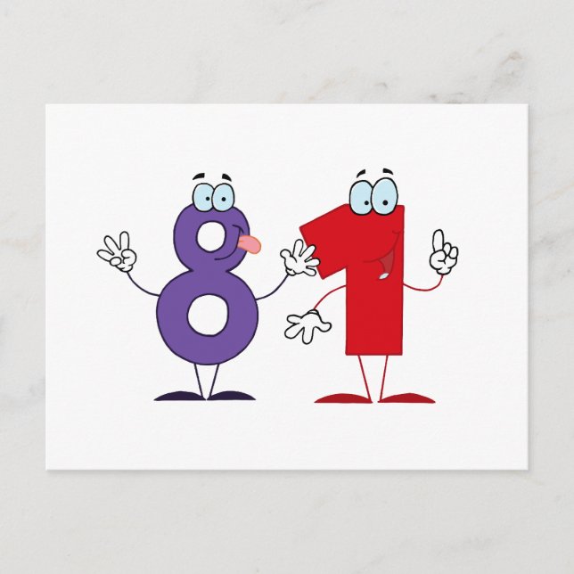 Glückszahl 81 postkarte (Vorderseite)