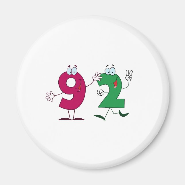 Glückszahl 92 magnet (Vorne)