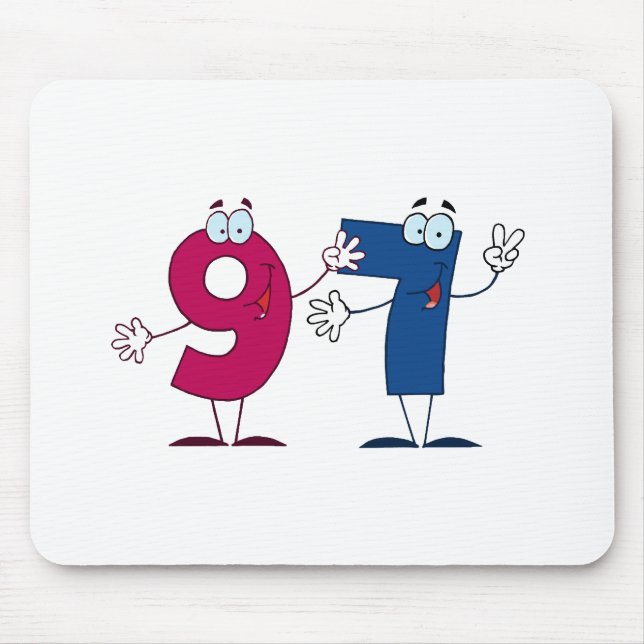 Glückszahl 97 mousepad (Vorne)