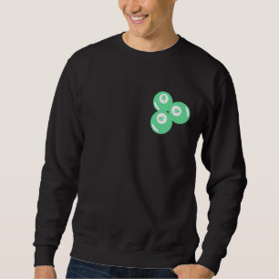 Glückszahl 9 Türkise Bälle Sweatshirt
