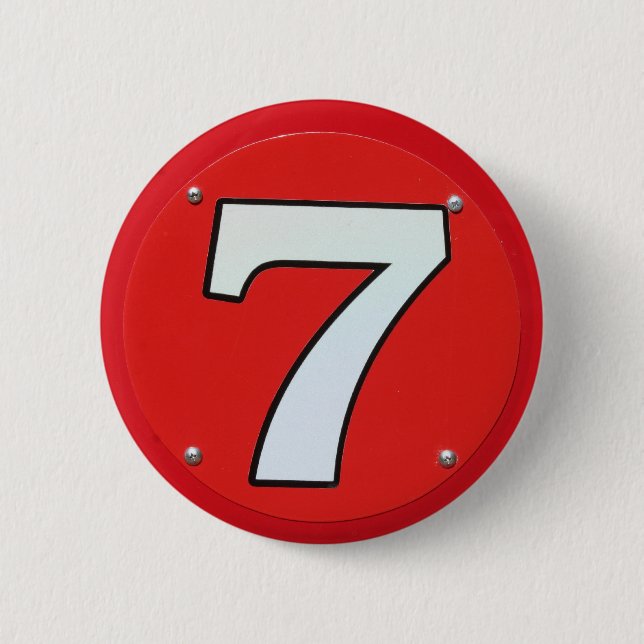 Glückszahl sieben button (Vorderseite)