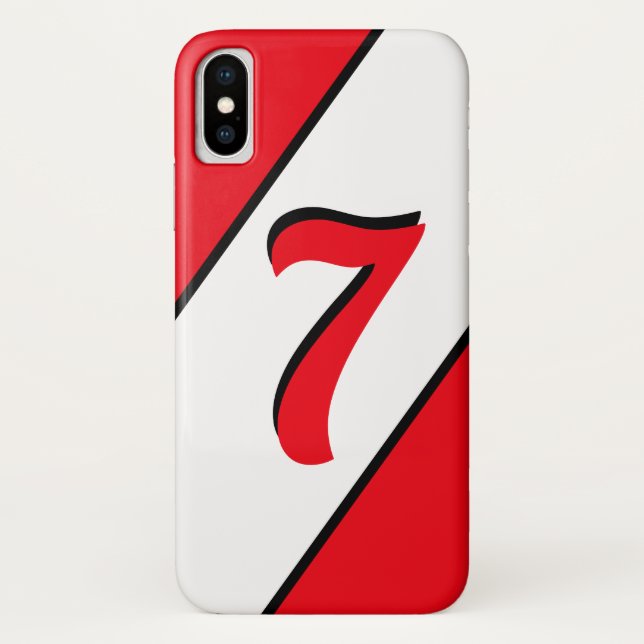 Glückszahl Sieben Case-Mate iPhone Hülle (Rückseite)