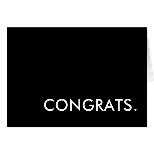 Glückwunsch (Vorderseite (Horizontal))