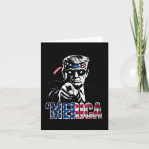Glückwunsch 4. Juli Amerika Trump amerikanische Fl Karte