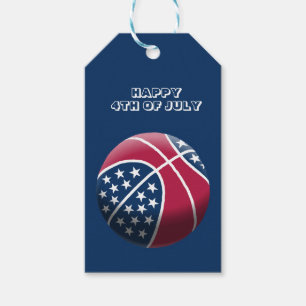 Glückwunsch 4. Juli Basketball Geschenkanhänger