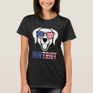 Glückwunsch 4. Juli Beagle Pawtriot American Flag T-Shirt