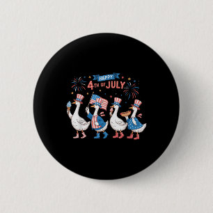 Glückwunsch 4. Juli Enten Unabhängigkeitstag Ameri Button