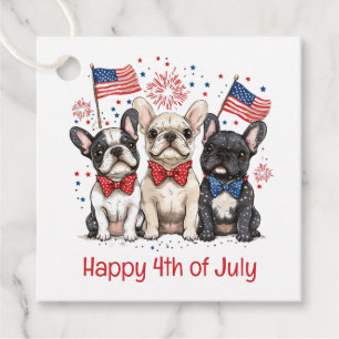 Glückwunsch 4. Juli Französischer Bulldogs Geschenkanhänger