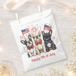 Glückwunsch 4. Juli Französischer Bulldogs Geschenktütchen
