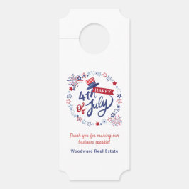 Glückwunsch 4. Juli Hallo Sommer | Real Anwesen Türanhänger